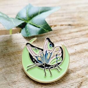 Butterfly Enamel Pin Mystical magical Moon Butterfly lover Nature Fashion pin